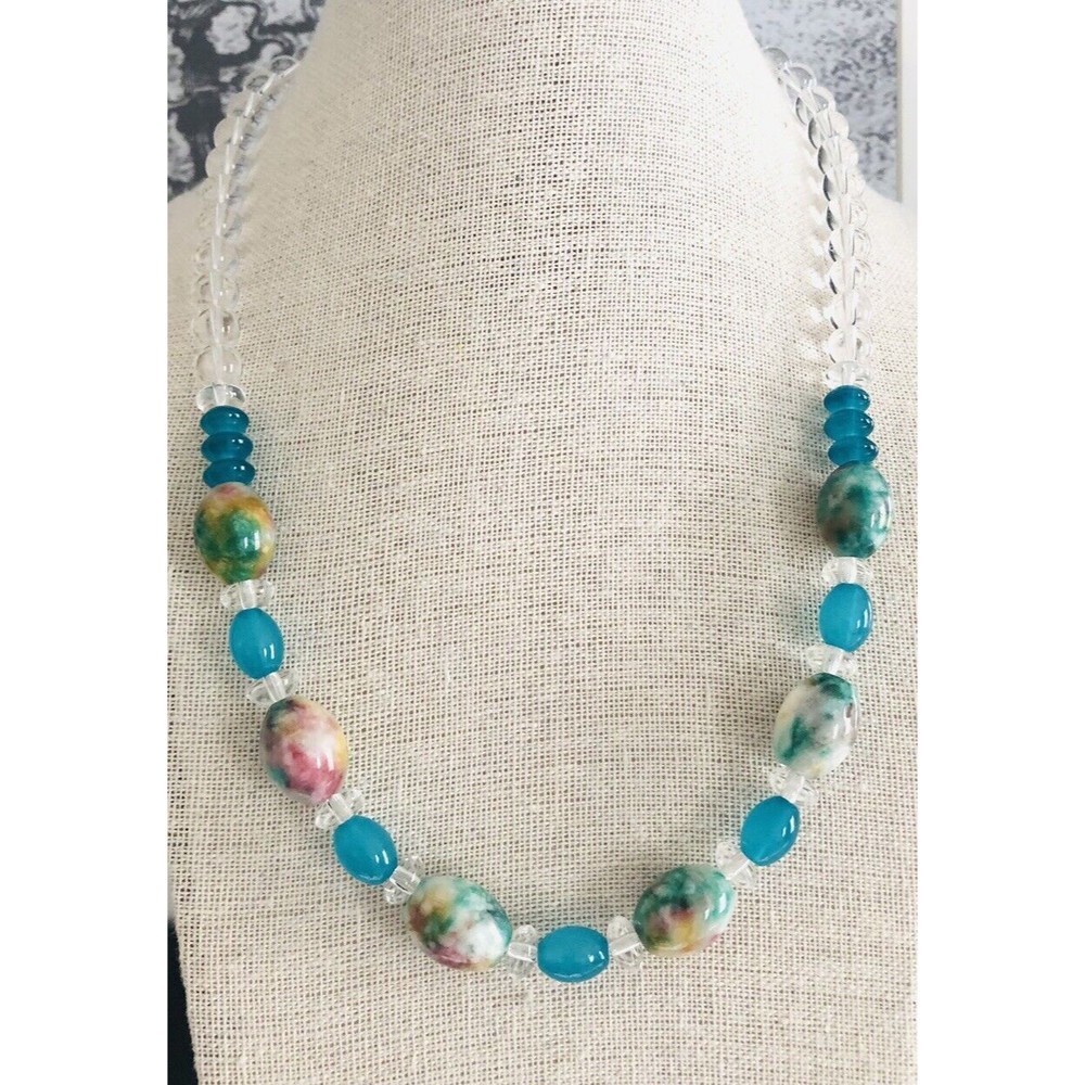 Glass Bead Necklace~ Colorful Beads